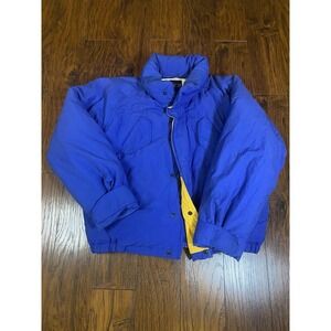 Vintage NAUTICA Puffer Jacket Duck Down Mens M Coat 90s Y2K Faded Blue